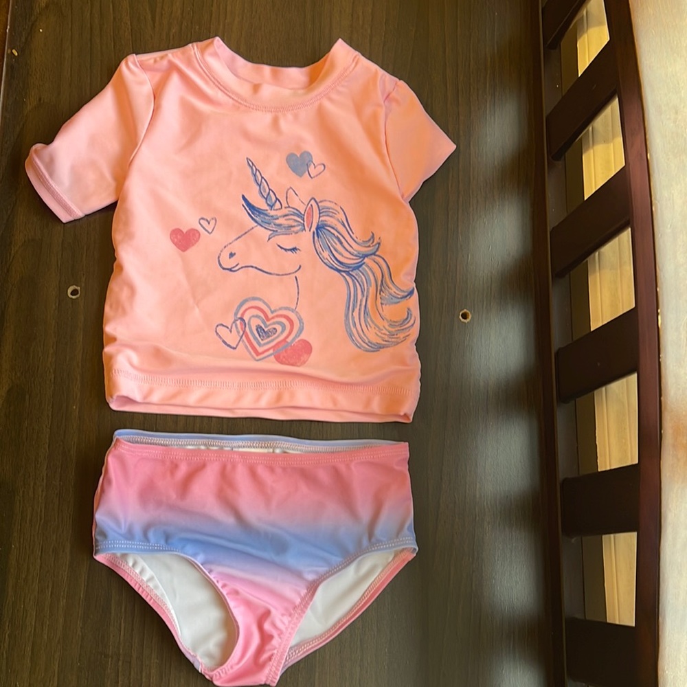 2 piece carters  bathing suit. Size 24 months worn once